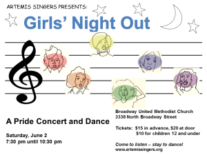 Girls Night Out - 2012. Art by Sue Dunmore.